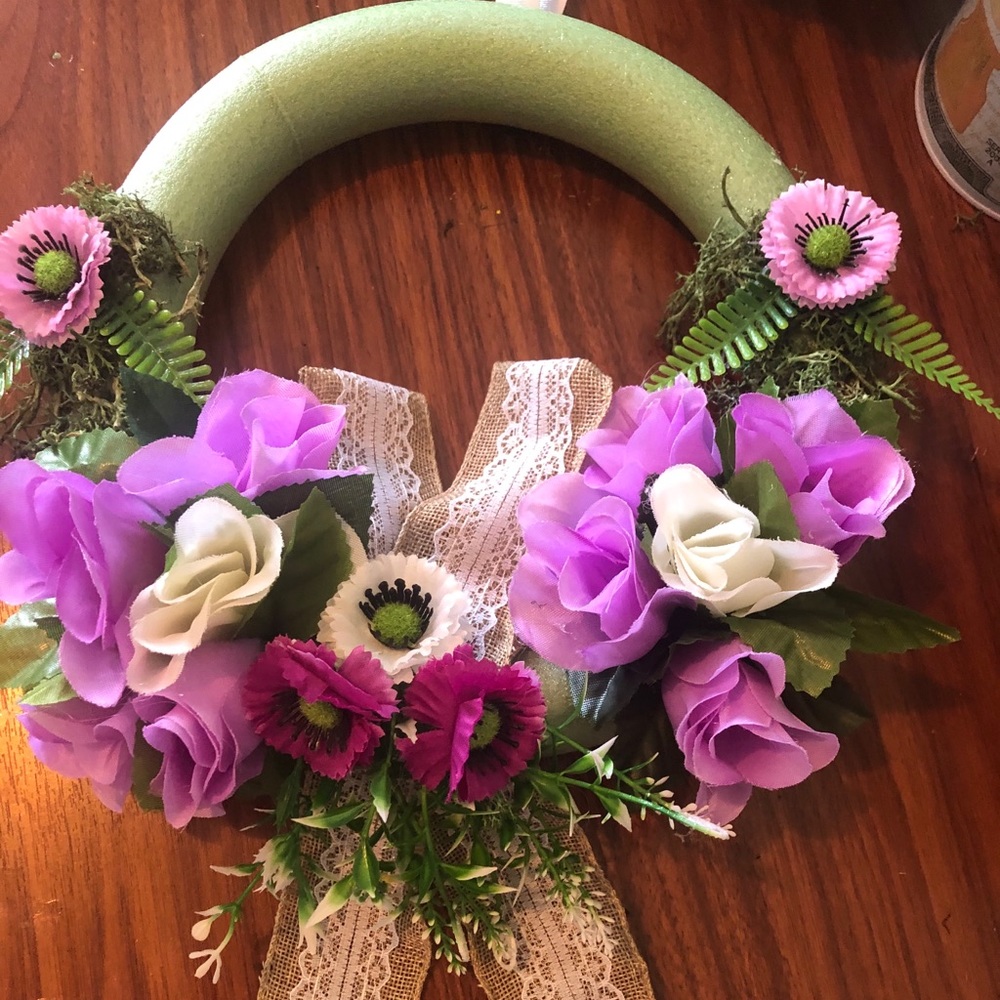 spring door wreath